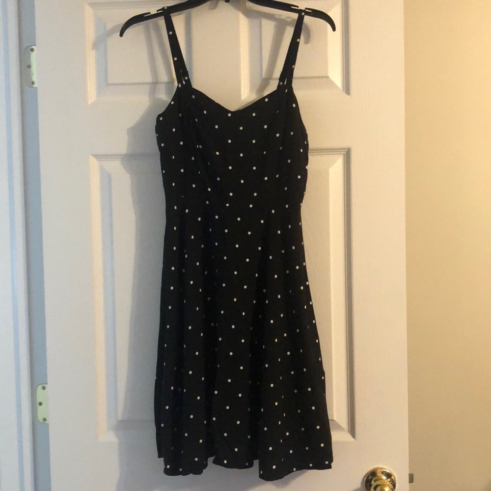 Old Navy Black polka dot dress
